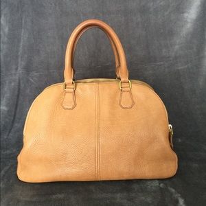 Biennial Satchel Italian Leather J.Crew Camel
